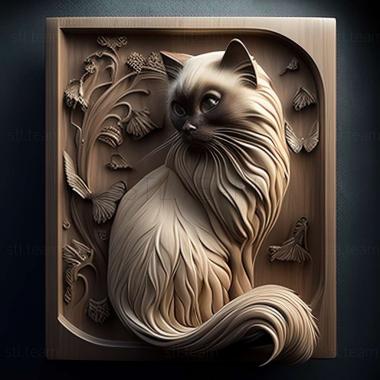 3D model Birman cat (STL)